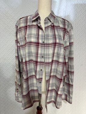 UNTUCKit Men's Plaid Button-Down Shirt in White, Gray, Burgundy